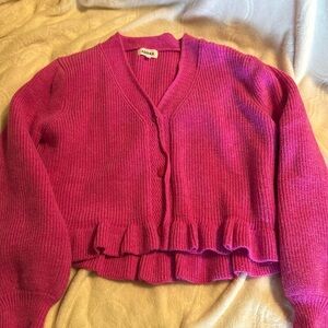 Pink sweater size large